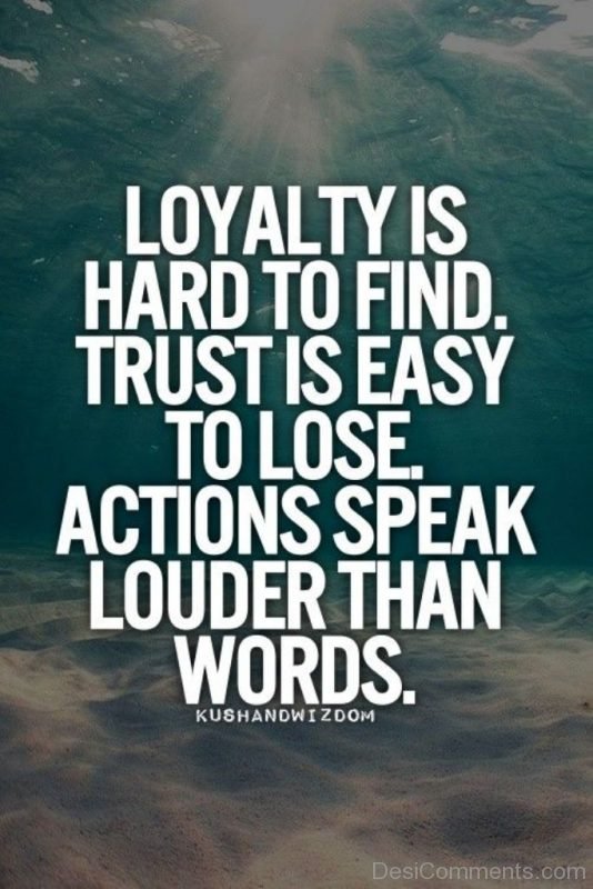 Loyalty Is Hard To Find