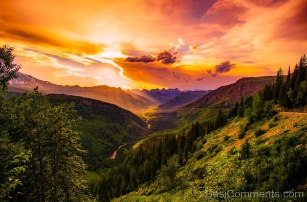 Montana Sunset Dusk Sky Clouds