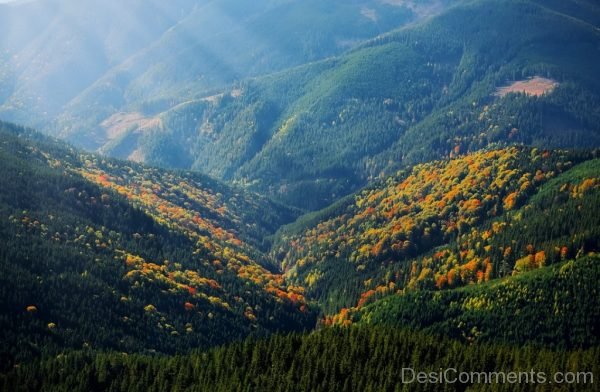 Mountain Rays Hill Nature Landscape