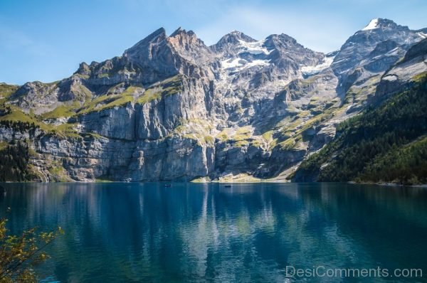 Mountains Lake Bergsee Switzerland