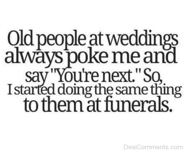 Old People At Weddinggs