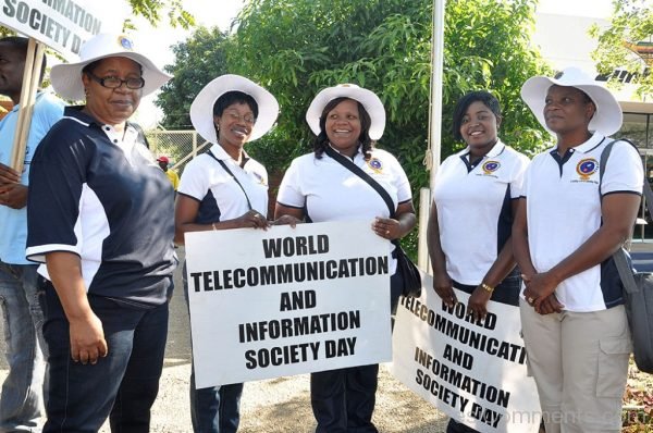 People Celebrate World Telecommunication Day