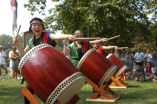 People Celebrating Gardens Festival