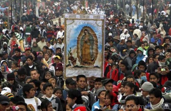 People Celebrating Guadalupe Day Image