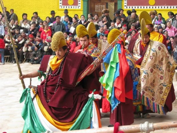 People Celebrating Losar