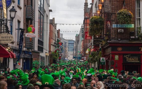 People Celebrating St. Patrick’s Day Image