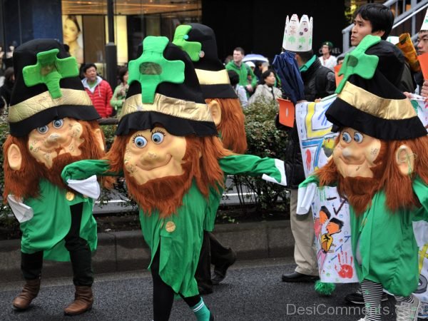 People Celebrating St. Patrick's Day Photo