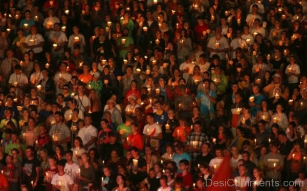 People Celebrating World Youth Day