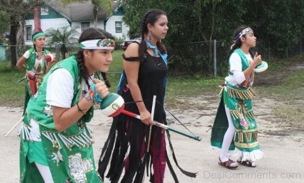 People Enjoying Guadalupe Day