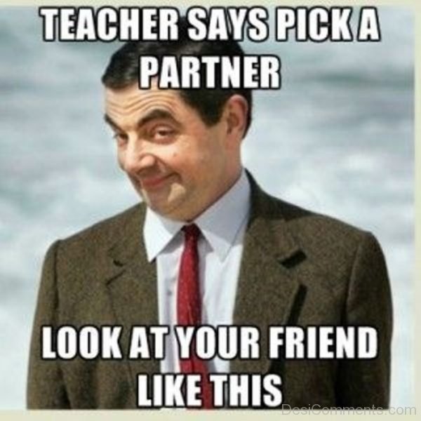 Teacher Says Pick A Partner