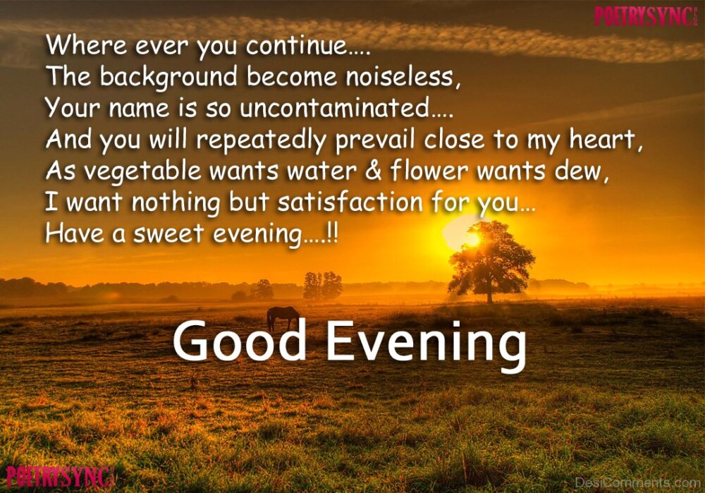 70 Good Evening Quotes Pictures Images Photos