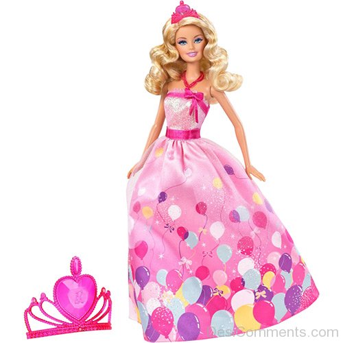 Barbie Doll Wearing Crown