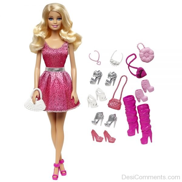 Barbie Wearing Pink Dress