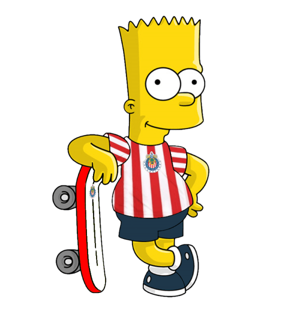 Bart Simpson Holding Skater