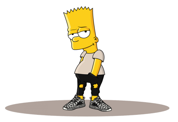 Bart Simpson Looking Nice Image