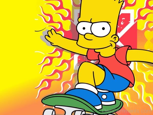 Bart simpson Skatting