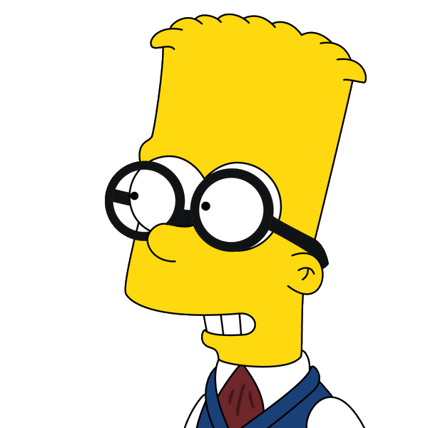 Bart simpson Wearing Googles