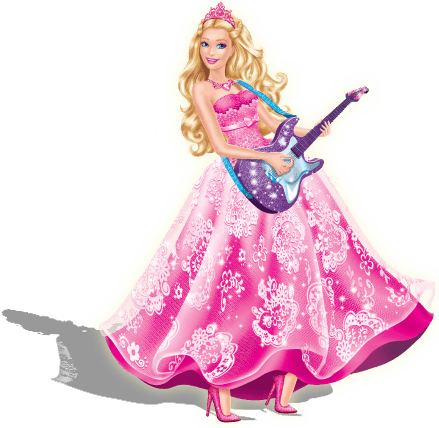 Beautiful Barbie Playing Guitar
