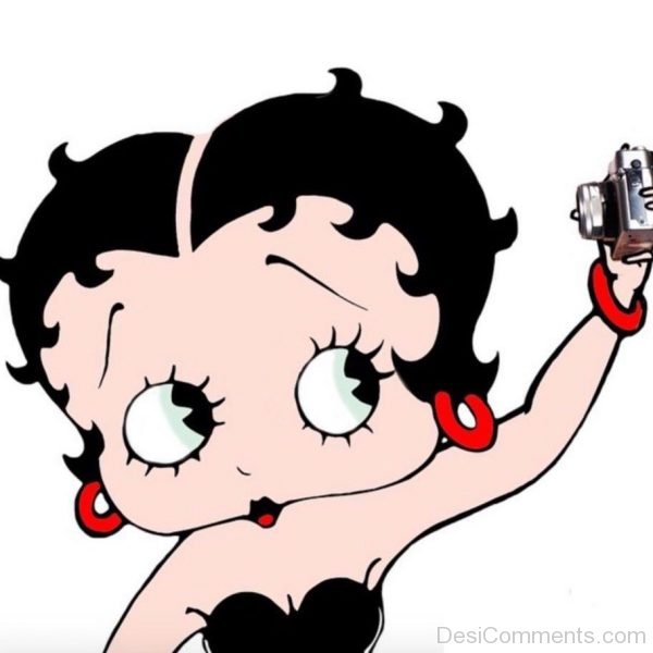 Betty Boop Holding Camera