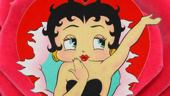 Betty Boop Kissing. 
