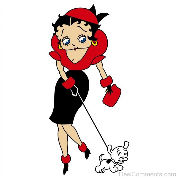 Betty Boop With Puppy