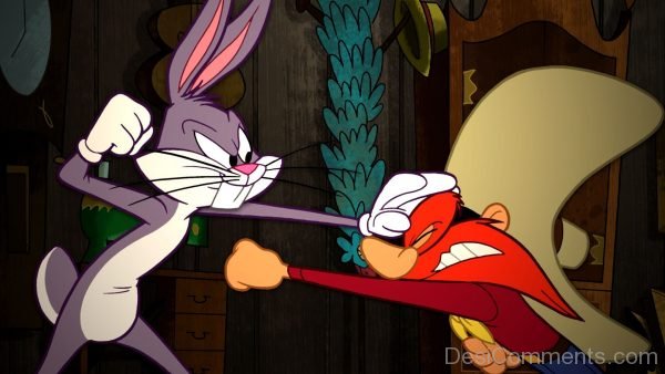 Bugs Bunny Beating Friend