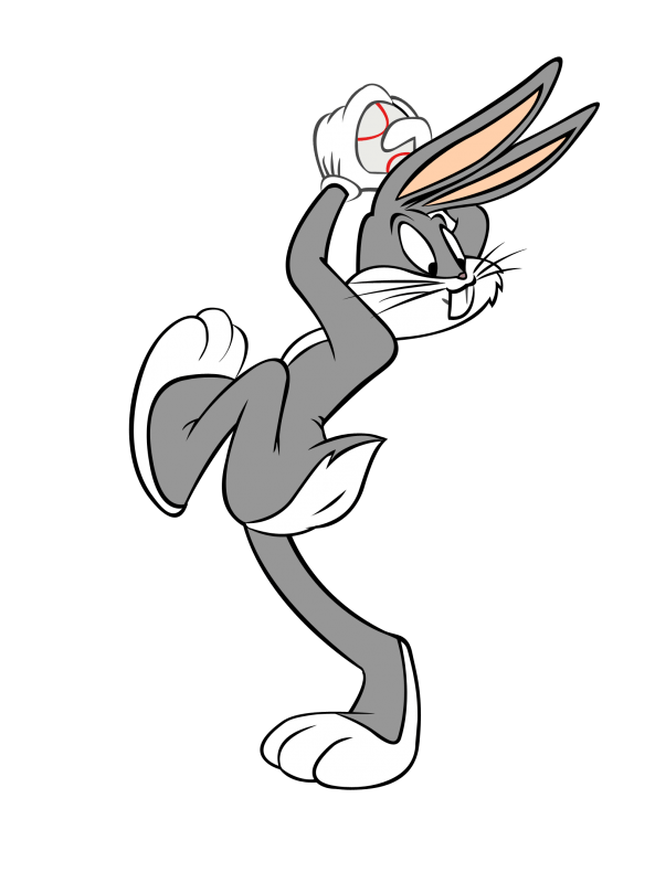 Bugs Bunny Holding Ball