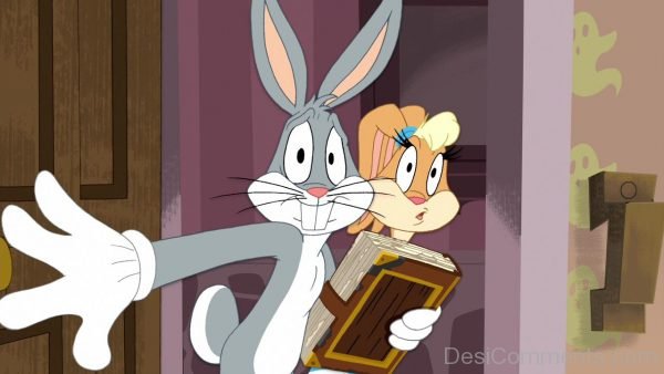 Bugs Bunny Holding Book Picture