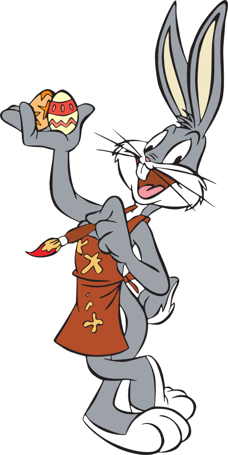 Bugs Bunny Holding Painting - DesiComments.com
