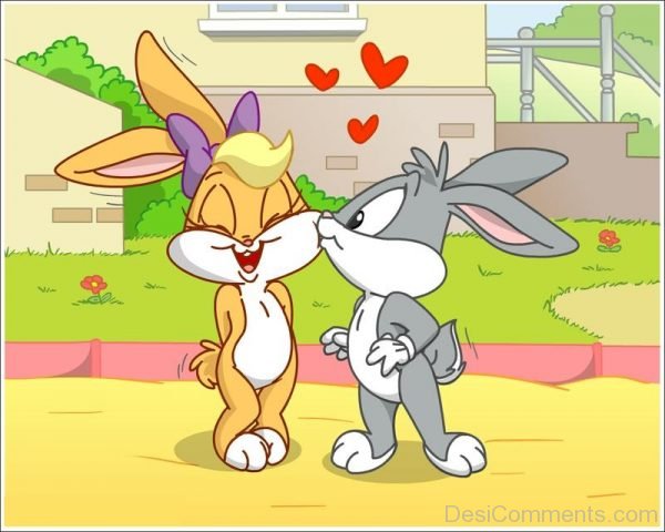 Bugs Bunny Kissing