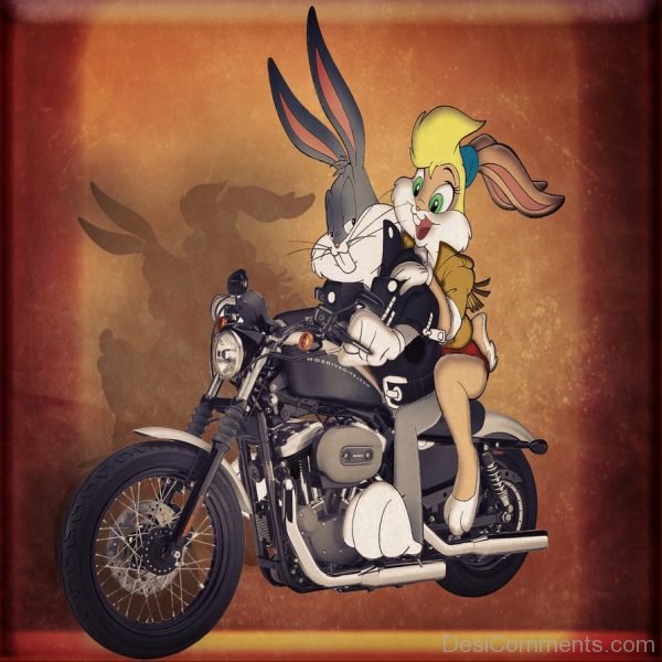 Bugs Bunny Riding Bike