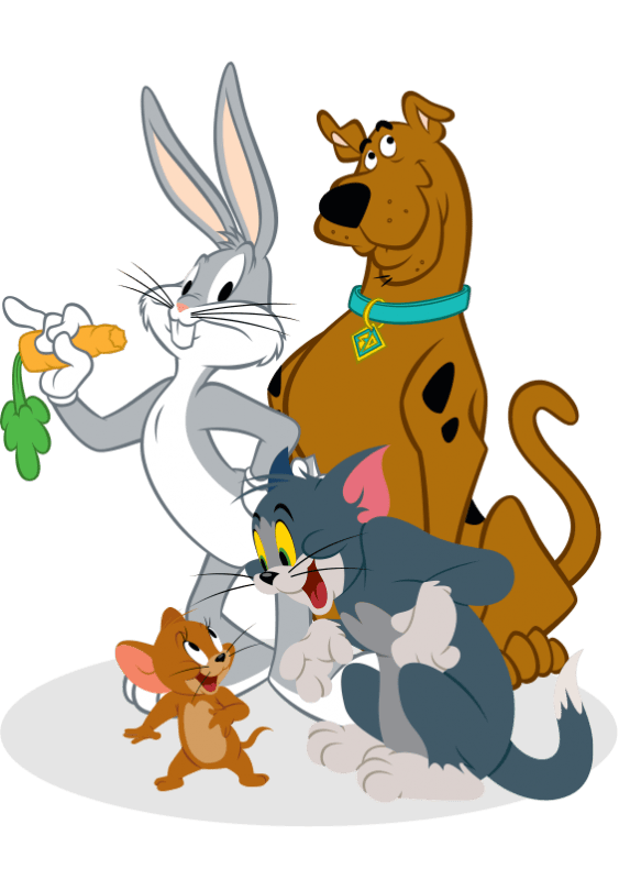 Bugs Bunny ,Scooby And Tom & Jerry