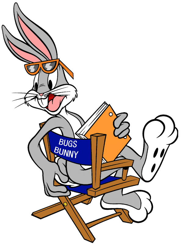 Bugs Bunny Sitting On Chair