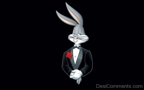 Bugs Bunny Wearing Black Coat