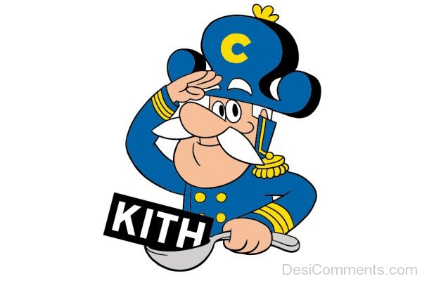 Capt n Crunch Holding Spoon