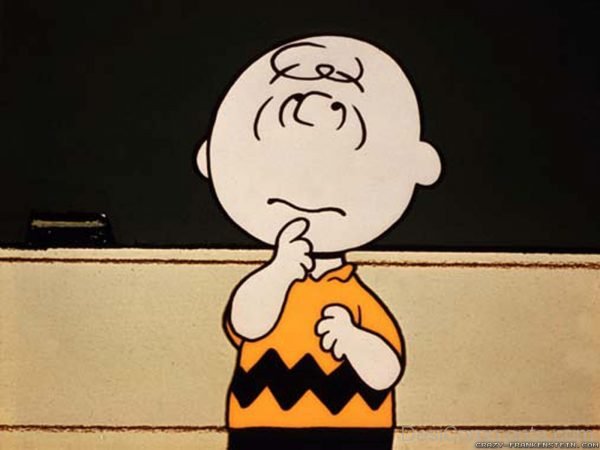 Charlie Brown Thinking 