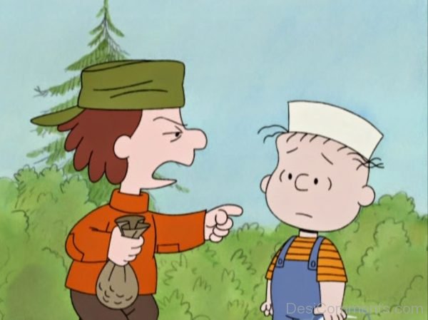 Charlie Brown Wearing White Cap