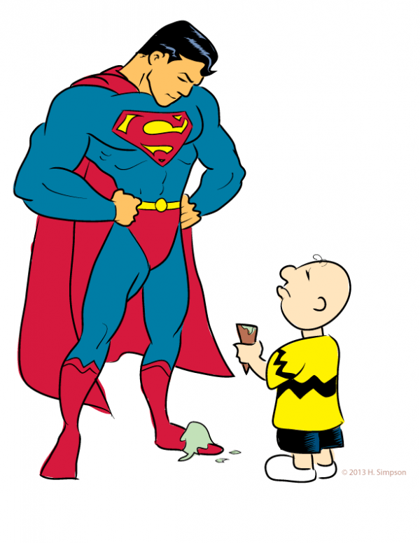 Charlie Brown With Superman