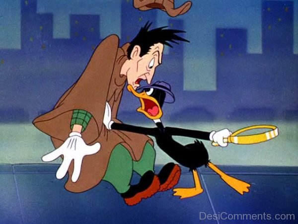 Daffy Duck Fighting With Friend