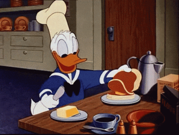 Donald Duck Looking Butter