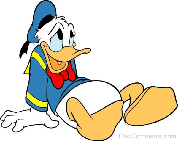 Donald Duck Sitting