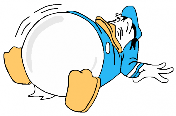 Donald Duck Sleeping