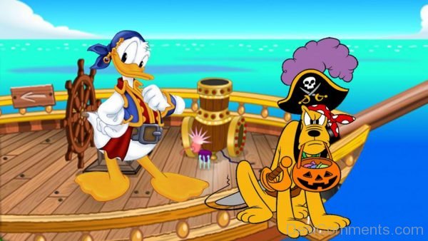 Donald Duck With Friend