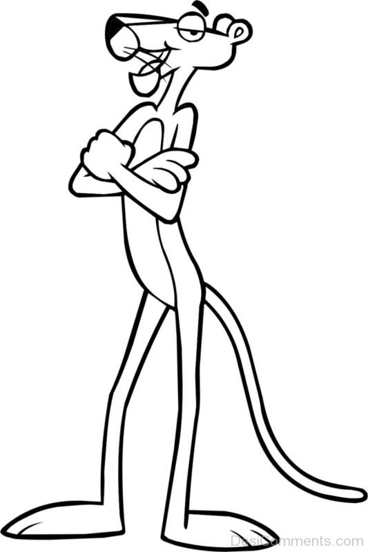 Drawing of Pink Panther