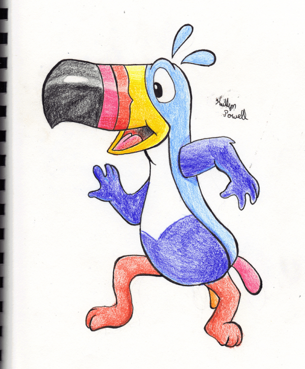 Drawing of Toucan Sam