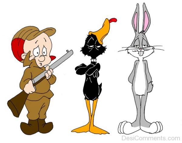 Elmer ,Daffy Duck And Bugs Bunny