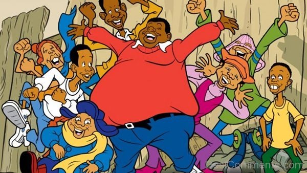 Fat Albert Enjoying With Friends