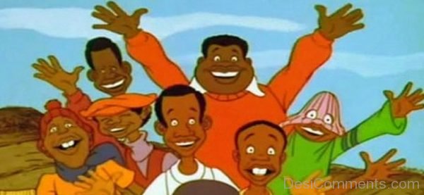 Fat Albert Happy With Friends