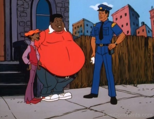 Fat Albert With Ploiceman