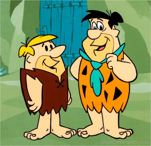 Fred Flinstone With Friend Image